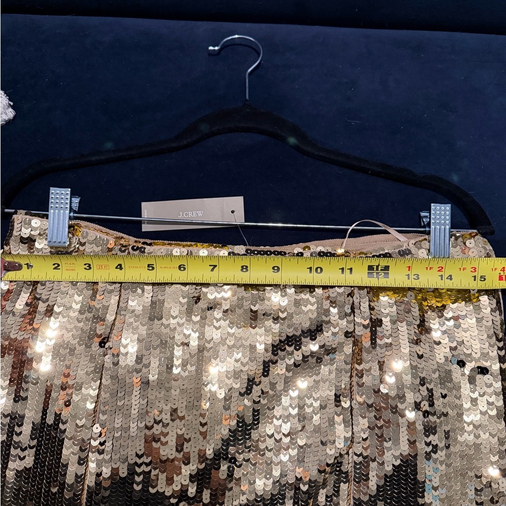 J. Crew Collection Gold Sequin Midi Skirt - Picture 10 of 10